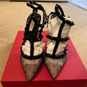 Valentino Garavani Rockstud Ankle Strap Pumps